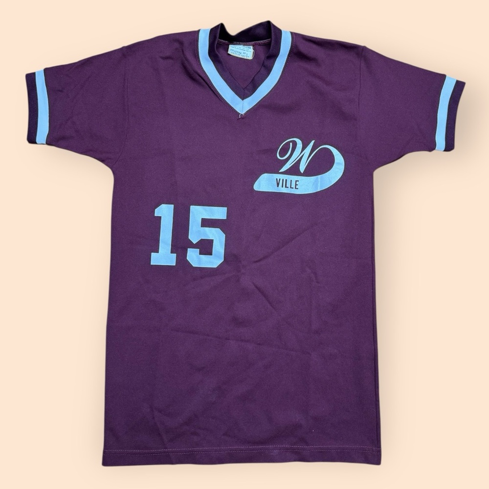 Vintage 1970s Baseball Jersey W-Ville Men’s Small Medalist Pride Vtg 70s